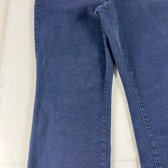Not Your Daughters Jeans Women's 36x29* Marilyn Straight Dark Blue Denim Tag 16P - Picture 4 of 16